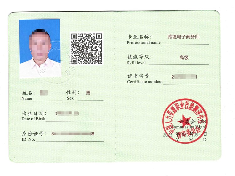 跨境电子商务师 高级 个人证书 职业技能证书 一对一服务